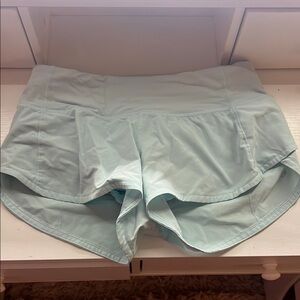 Light Blue Hotty Hot Lululemon, Size 2, 2.5 Inch